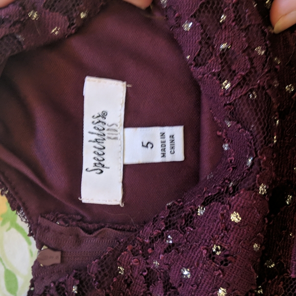 Speechless Kids (Macy's) little girl's formal dress, size 5 - Picture 4 of 4